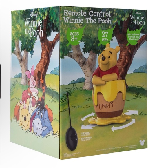Disney Winnie the Pooh Honey Pot Toy  Remote Control - Red and Yellow - Picture 9 of 9